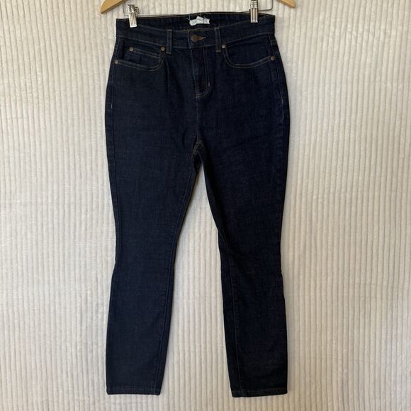 Eileen Fisher Jeans Womens Size 2 Straight Mid Rise Blue Denim Organic Cotton - Picture 11 of 12